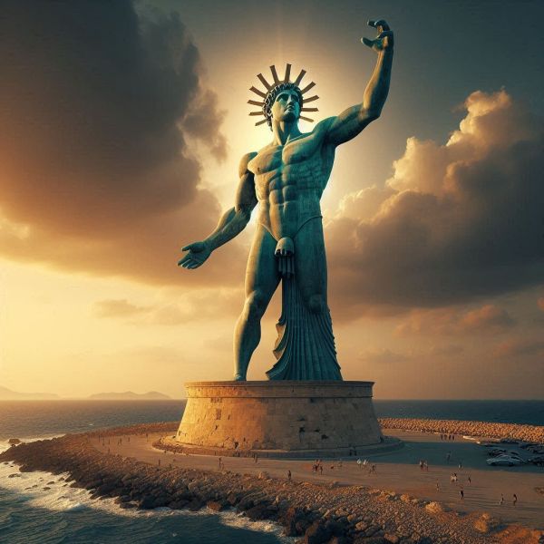 статуя бога сонця Геліоса 