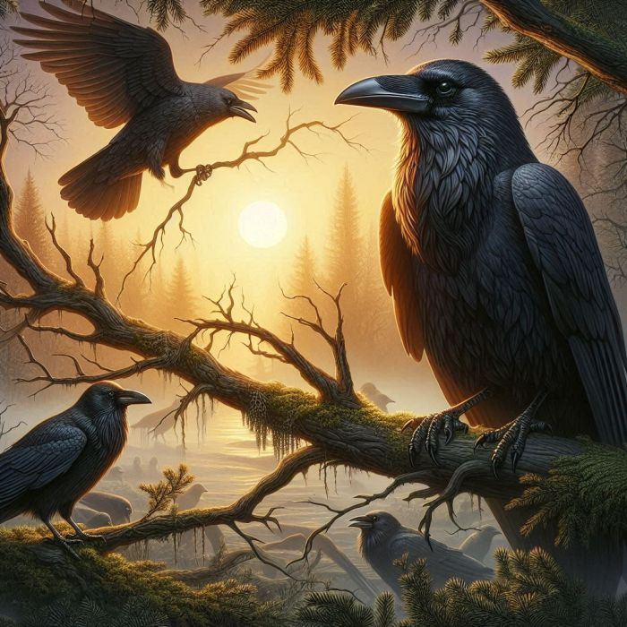 Raven and crow: interesting facts