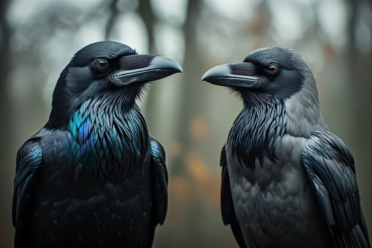 comparison of appearance, size, and beak shape